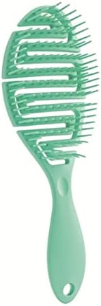 Влажни и суви четки за жени што ги разгледуваат чешланите четки за масажа на скалпот за долги кратки алатки за коса за коса салон за коса