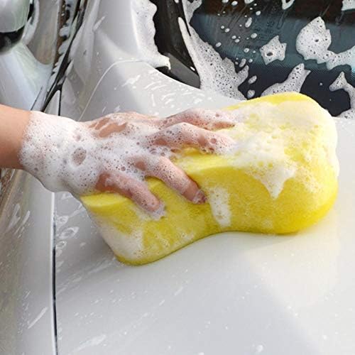DFX автомобил миење сунѓер специјален преголем преголем автомобил за бришење со 8 облик на сунѓерски блок со висока густина сунѓер за чистење на домаќинства 3 парчињ