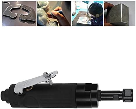 Лесна алатка за напојување, мини компактен воздушен пневматски мелница за умирање со мала брзина, алатка за мелење машина, со 2 x клуч, 1