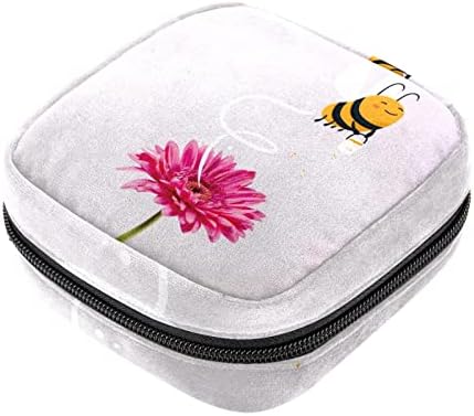 Чанта за Шминка со цвеќиња дејзи, Козметичка Торба, Пренослива Тоалетна Торба За Жени И Девојки