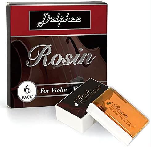 Росин, виолина Росин [6 пакет] виолончело виола Росин за лак за виолина, лесна смола од прашина, додатоци за виолина од Дулфе