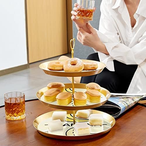 Банана држач за 3-часовни кекс, штанд за десерт, кула за чаши за чај забава за свадбени роденденски бифе сервер