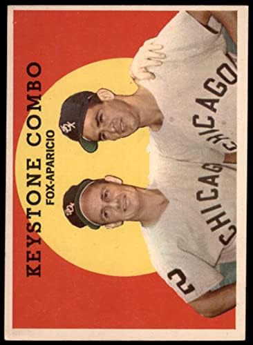 1959 Топпс 408 Keystone Combo luis Aparicio/Nellie Fox Chicago White Sox Ex White Sox