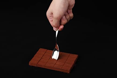 БАКАР прибор ЗА јадење CC-1SVmi Капаза Прибор За Јадење Чоколадна Лажица, 1pc/сребрено огледало