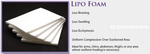 Липо -пена листови Липосукција Липо хирургија Мека направена во продажба на пакети во САД 2