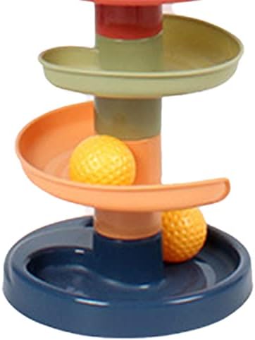 Кула за капки за бебиња од косики, лесна за инсталирање на смешна едукативна интерактивна топка топка кула за дете