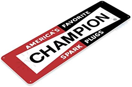 Tinworld Tin знак за знак на Champion Champion America's Spark Garage Auto Shop Auro Parts Metal Sign Decor A861