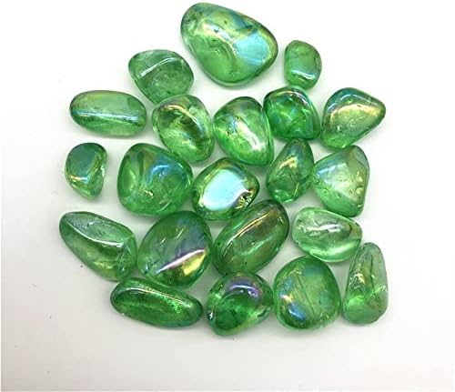 ESBANT 100G GREEN TITANIUM HALO ELECLOPLATED кварц кристален тркалачки камен третман природен камен погоден за домаќинство за декорација на мебел