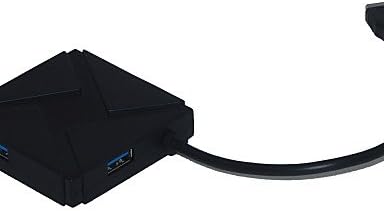 Type -C до 4 пристаништа Hub USB 3.0 - црна