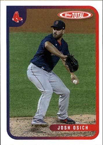 2020 Топс вкупно бејзбол #884 oshош Осич Бостон Ред Сокс Официјална трговска картичка MLB преку Интернет Ексклузивно ограничено печатење