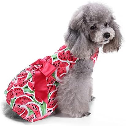 Honprad фунта кученца облека симпатична милениче печатено лак здолниште за дишење летна кошула без ракави удобно кучиња кошула за дишење мали кошули за кучиња