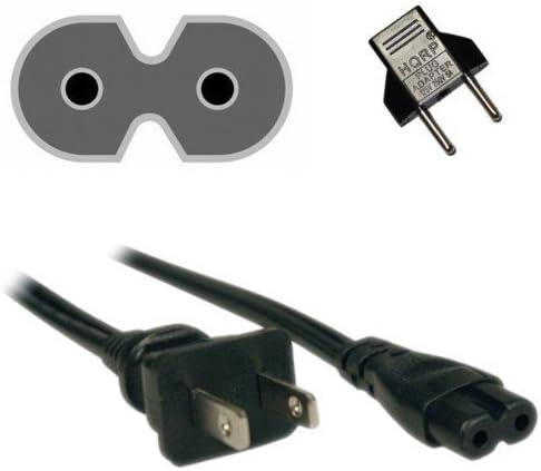 HQRP AC Power Cord Costribtion Complatible со EPSON Workforce 325 435 520 525 545 Сите во еден кабел за печатач, наведен UL, наведен