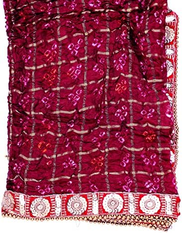 Адитри создавање темно црвена голема декоративна крпа Чунари Чуни Пуја Фестивал Декорација Чунр Мата Ки Чунри за статуа Чоуки Асан Мат Постери
