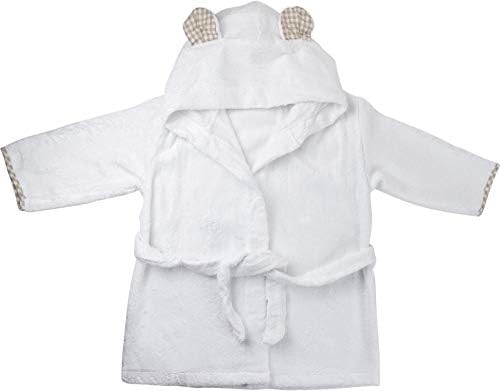 Чанинг и Јејтс - Премиум бебешка облека - Роб од мали деца - Органска бамбус качулка за бањарка - густа и мека
