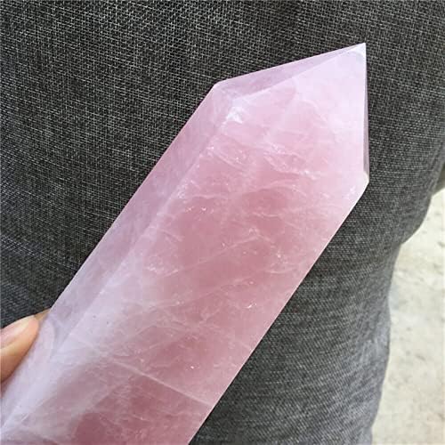 Природна розова розова кварц Кварц кристална обелиск стапче за лекување на антиквитети Егзоризат злобни духови пари цртање полу-скапоцено