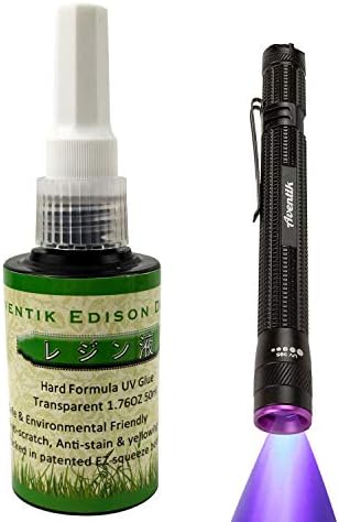 D Aventik Edison Design UV лепак занаети УВ епоксидна смола Супер флекс или тврда формула патентирано лесно стискање пролетно шише 1,76oz 50ml