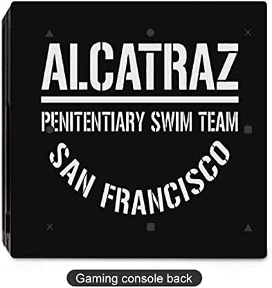 Алкатраз Казнено-пливање тим за пливање Сан Франциско Симпатична налепница заштитник на кожата Тенок капак за PS-4 SLIM/PS-4 PRO конзола и 2 контролер