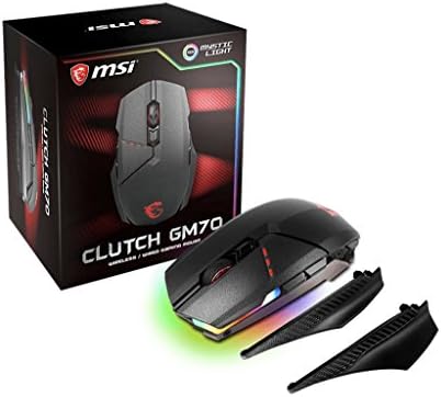 MSI Gaming Wired/Безжичен USB RGB прилагодлив DPI Programable Gaming Grade Optical глушец, црно со RGB задните светла