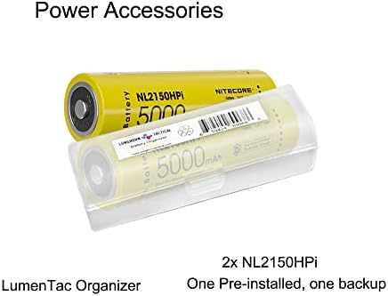 Nitecore P23i 3000 лумен за полнење тактички фенерче со двојни батерии и кутија за батерии Lumentac
