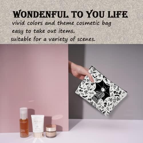 Kxsjcsoa Албум Инспириран Торба За Музички Љубовник Подарок За Навивачите Пејач Козметичка Торба Со Патент Пејачка шминка торба
