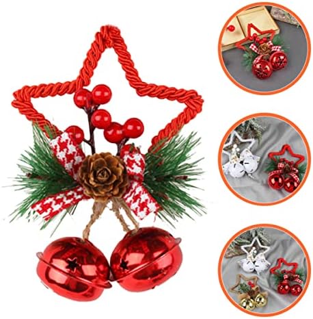 Abaodam bowknot приврзоци за елформи за елка висина врата за Божиќ bellвонче пет- резерви starвездени декоративни украси за украси зашилени