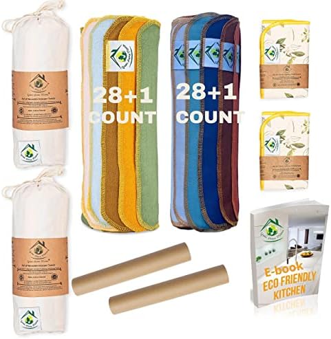 2 пакувања пешкири за хартија што можат да се користат за печење 29 пакувања 11x12 in, еднократно ролни за крпи од нечистотија, крпи без хартија, крпи од хартија, крпи од к