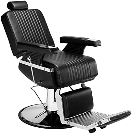 Llryn Фризура што лежи стол за столче за бербер фризура што се ротира и може да се крене лесно избришано црно
