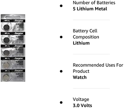 Енергизатор ЦР1220 Ниска Потрошувачка 3В литвиумска Батерија