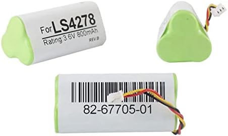 Батерија со 3-пакувања за 3-пакет за Зебра Моторола LS4278 LS4278-M Li4278 DS6878 Баркод скенер 800mAh 3.6V Ni-MH PN 82-67705-01 BTRY-LS42RAAOOE-01