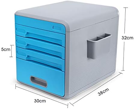 Десктоп за складирање на кутијата со заклучување ABS пластична фиока тип на податоци за канцеларија за складирање A4 датотека Мала