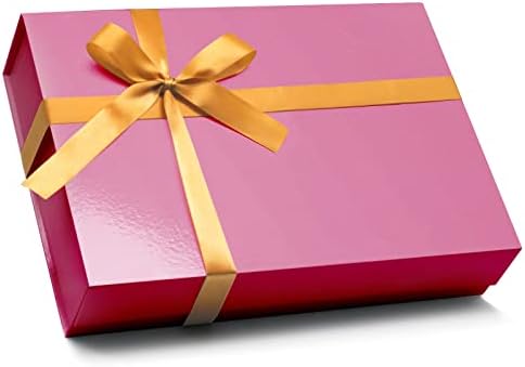 Еербаер Розова Кутија За Подароци, Кутија За Подароци За Денот На Мајките, Луксузна Кутија За Подароци со Капак За Подароци, Кутија За Подароци