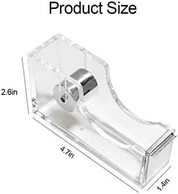 Zhuhw Clear Acrylic Paper Tray Tray Tray Stapler со диспензерот за ленти за ленти за ленти за ленти за миење садови