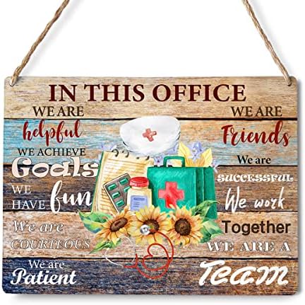 Мотивациска во оваа канцеларија ние сме корисни знаци на дрвени плакети за клиничка декорација на врата, медицинска сестра, дрвена