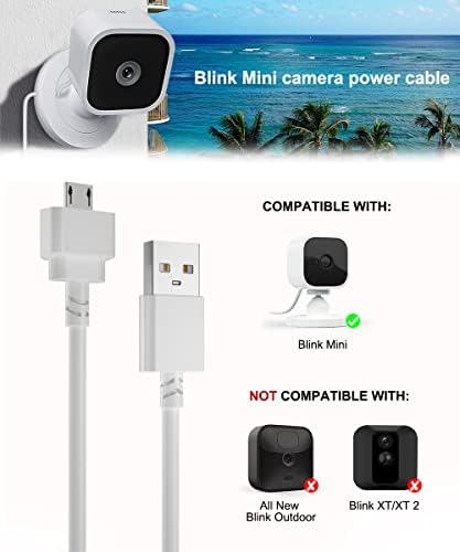 Кабел за полнач BaseSailor Blink Mini Charger со wallиден адаптер 20 стапки, полнач од тули и микро USB -кабел за полнење, затворен/водоотпорно
