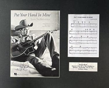 Трејси Бирд потпиша 1999 година Ставете ја раката во рудникот оригинална лист музика/текстови Обичај за Мет -Коа - Музички чаршафи