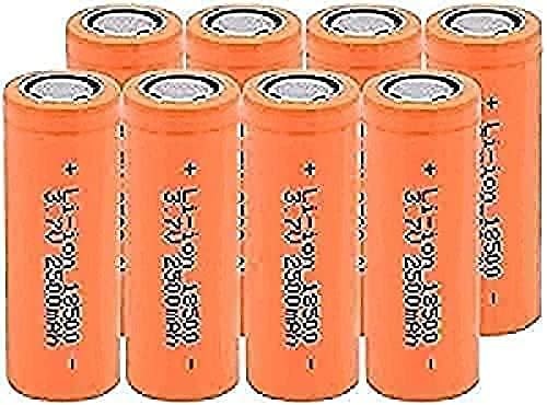 TPARIS Lit Литиумски батерии18500 Li-Yonbattery3. 7v2500mahlitiumbatteriesforpowerbankbackuppower, 8 Единици.