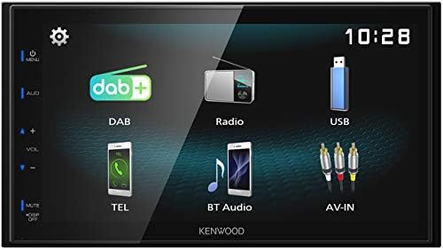 Kenwood DMX125DAB 6.8 WVGA Дигитални Медиуми Приемник СО DAB+, Bluetooth И ANDROID USB Пресликување