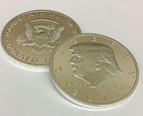 2017 Претседателот Доналд Трамп Инаугуративна Сребрена Орел Комеморативна Новина монета 38мм. 45-Ти Претседател На Соединетите