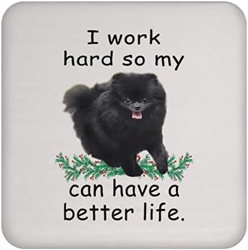 Смешно велејќи подароци Померански црно може да живее подобро за да може моето куче да има подобар живот Божиќ 2023 Подароци