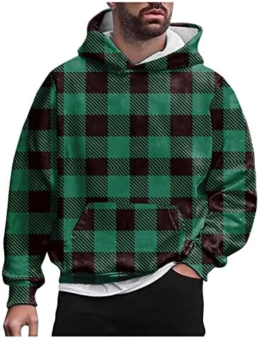 Xiaxogool 5xl дуксери за мажи големи и високи, машки пуловер дуксери со нота на долги ракави, џебни џебни џебни џебни џебни кошули