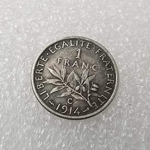 Антички Занаети 1914 Франција може Да Дува Комеморативни Монети 490коин Колекција Комеморативна Монета