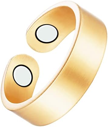 Регулатор за регулатор на крвен притисок Jecanori за жени мажи, прилагодлив прстен за контрола на шеќер во крвта, подарок за накит на мајката со прстен, прстен за регула