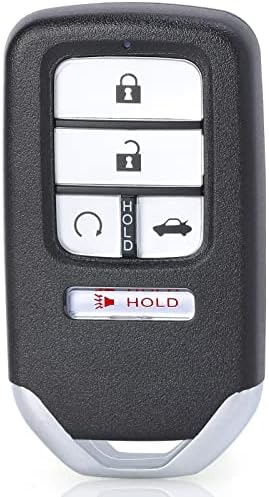 Влез на Aichiyu Ceyless Ceyless Smart Deadition Cell 5 копчиња 433MHz Контролен предавател KeyFob за Honda Accord 2018 2020 2021 2021, P/N: 72147-TVA-A01,
