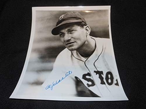 1935-36 Red Sox Al Schacht D.84 Потпишан 8x10 Autograph Vintage Photo JB5