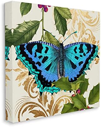 Stuple Industries зачудувачки крилја на пеперутки Златен цветен дизајн Зимски холи, дизајн од Дафне Полсели