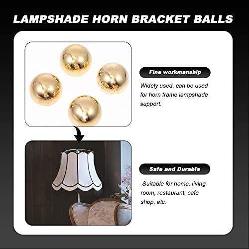 Solustre 4 парчиња Декоративни лабави за лампи за заграда топчиња подни ламби топки за осветлување