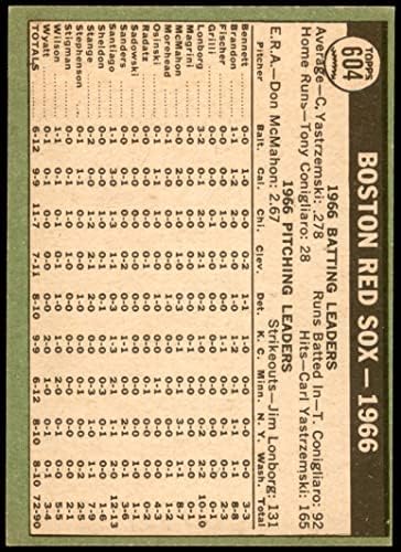 1967 Topps 604 Team Red Sox Team Boston Red Sox Ex/Mt Red Sox