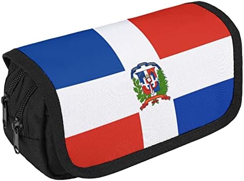 Знаме на куќиште со молив на Доминика, двојно торбичка за пенкало со голем капацитет, држач за канцелариски материјал за домашна канцеларија