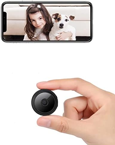 Мини камера WiFi безжична камера дадилкам камера, 1080p HD камера за домашна безбедносна камера, ноќно гледање затворено/отворено