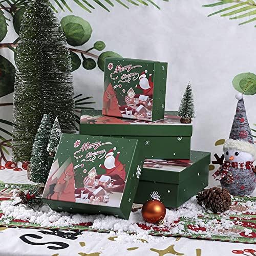 Кести Кутија Голема Кутија За Подароци Црвена Кутија За Подароци За Покривање На Светот Бадник Бонбони Кутија За Јаболка Божиќни Подароци